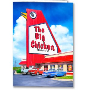 The Big Chicken - Marietta GA Greeting Card