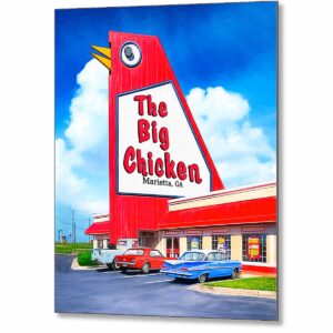 The Big Chicken - Marietta GA Metal Print
