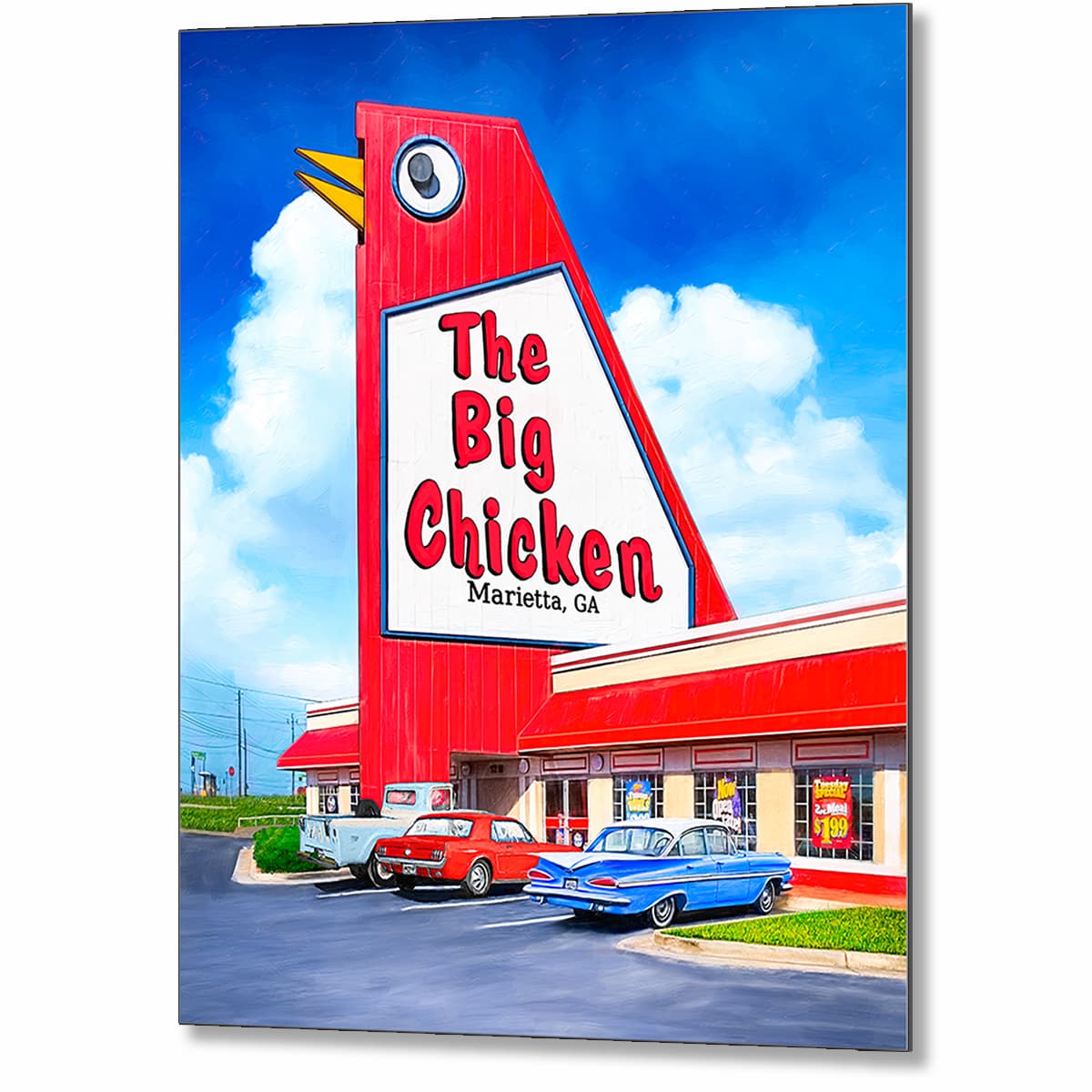 The Big Chicken - Marietta GA Metal Print