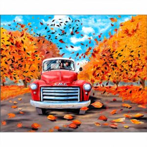 Red GMC Pickup - Classic Truck Art Print