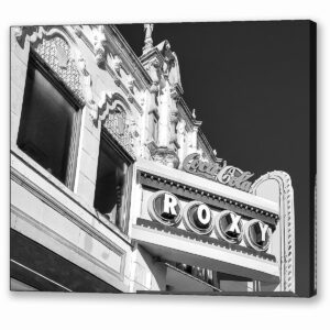 The Roxy - Atlanta Black And White Canvas Print