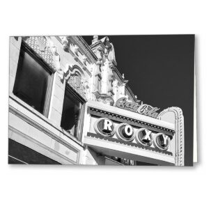 The Roxy - Atlanta Black And White Greeting Card