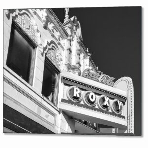 The Roxy - Atlanta Black And White Metal Print