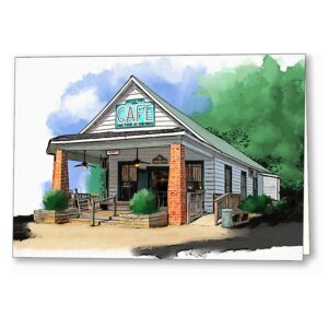 Whistle Stop Cafe - Juliette Georgia Greeting Card
