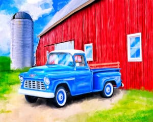 1955 Chevy Pickup - Classic Truck Art Print