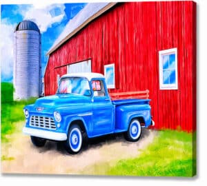 1955 Chevy Pickup - Classic Truck Canvas Print