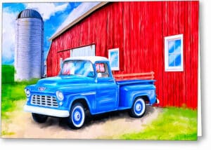 1955 Chevy Pickup - Classic Truck Greeting Card