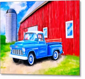 1955 Chevy Pickup - Classic Truck Metal Print