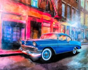 1956 Chevy Bel Air - Classic Car Art Print