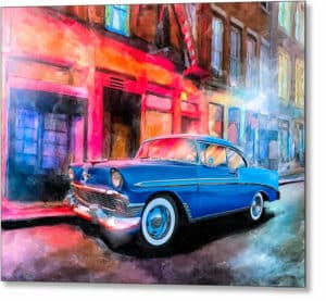 1956 Chevy Bel Air - Classic Car Metal Print