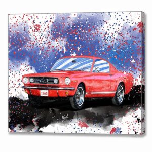 1965 Mustang Fastback - Classic Car Canvas Print