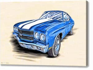 1970 Chevelle SS - Classic Car Canvas Print