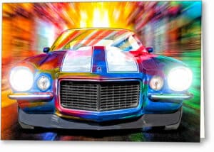 1972 Camaro - Classic Car Greeting Card