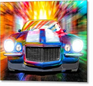 1972 Camaro - Classic Car Metal Print