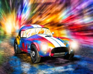 AC Cobra - Classic Car Art Print