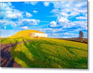 Ancient Ireland - Newgrange Passage Tomb Metal Print