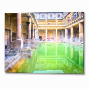 Ancient Roman Baths - Bath England Metal Print