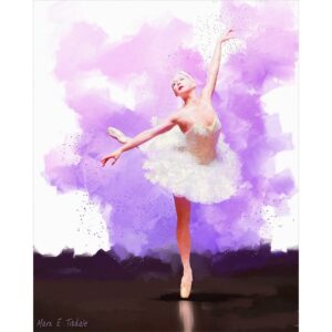Arabesque Movement - Ballet Dancer Art Print