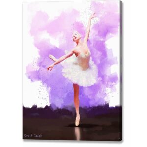 Arabesque Movement - Ballet Dancer Canvas Print