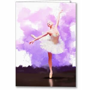 Arabesque Movement - Ballet Dancer Greeting Card