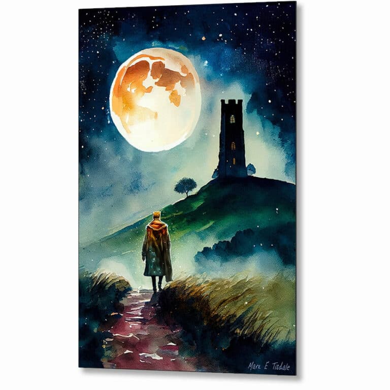 Arthur’s Return – Glastonbury Tor Metal Print
