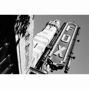 Atlanta Fox Theatre - Black and White Art Print