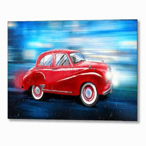 Austin A40 Somerset Saloon - Classic Car Metal Print