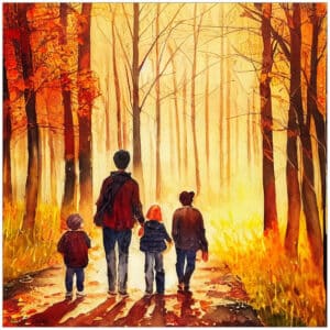 Autumn Path - Walk In the Woods Art Print