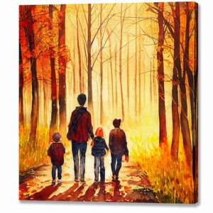 Autumn Path - Walk In the Woods Canvas Print