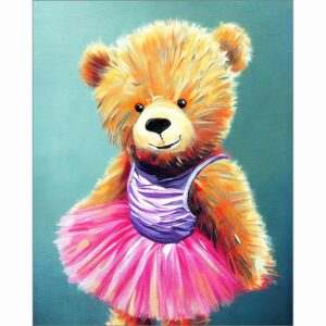 Ballet Dancer - Teddy Bear Art Print