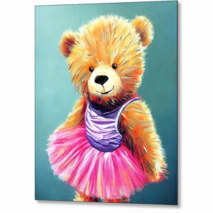 Ballet Dancer - Teddy Bear Metal Print