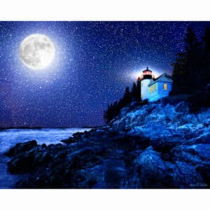 Bass Harbor Head Lighthouse - Maine Art Print