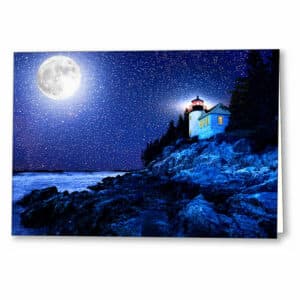 Bass Harbor Head Lighthouse - Maine Greeting Card