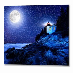 Bass Harbor Head Lighthouse - Maine Metal Print