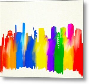 Seeing The Sights In Birmingham - Metal Print