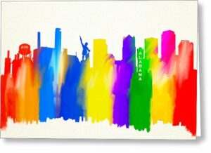 Seeing The Sights In Birmingham - Greeting Card