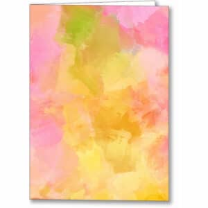 Bright Spring Colors - Abstract Greeting Card