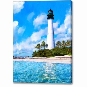 Cape Florida Light - Key Biscayne Canvas Print
