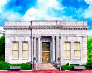 Carnegie Library - Montezuma Georgia Art Print