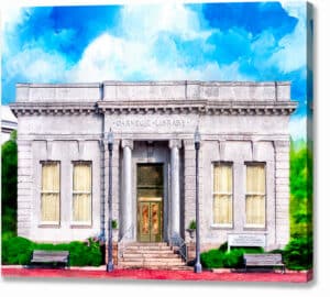 Carnegie Library - Montezuma Georgia Canvas Print