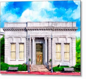Carnegie Library - Montezuma Georgia Metal Print