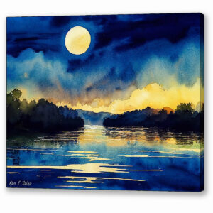 Chattahoochee by Moonlight - Georgia Canvas Print