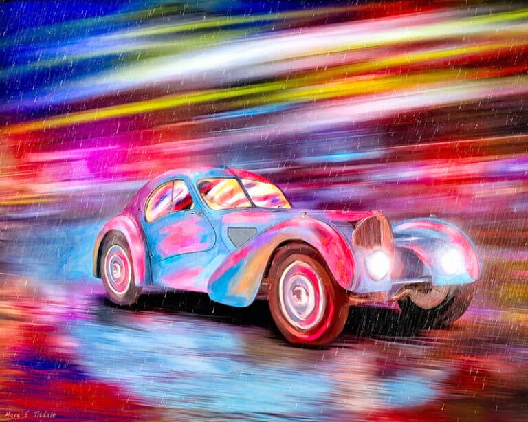 Classic Bugatti Type 57 Art Print
