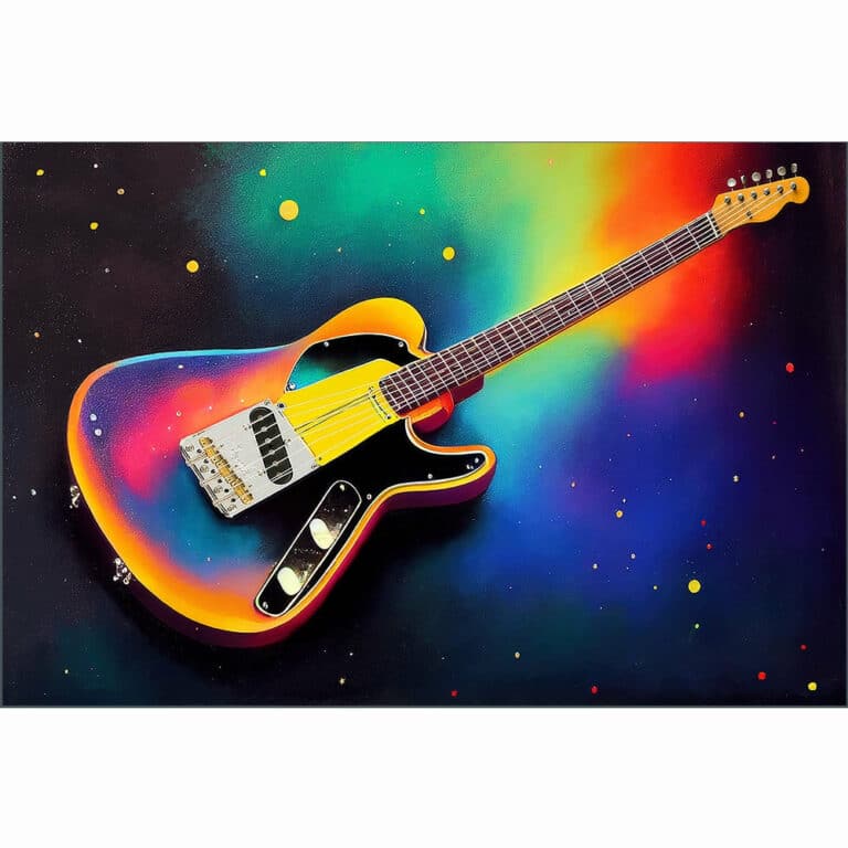 Classic Electric Guitar Art Print
