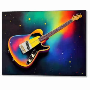 Classic Electric Guitar Metal Print