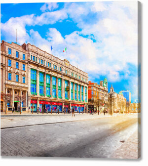 Clerys Department Store - Historic Dublin Canvas Print