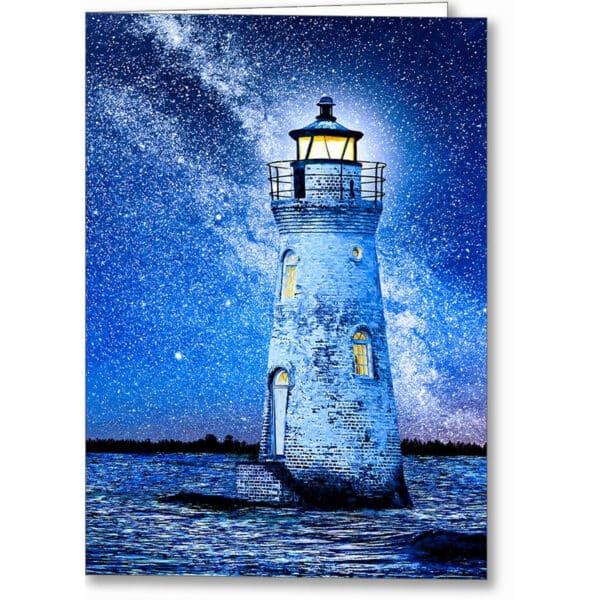 cockspur-island-light-at-night-georgia-coast-greeting-card.jpg