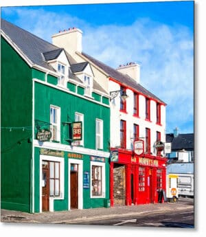 Colorful Dingle - Irish Metal Print