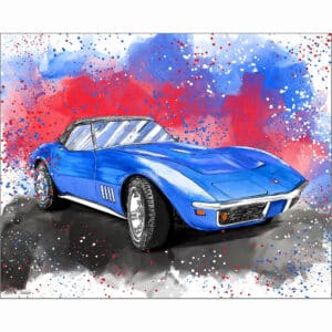Corvette Stingray C3 - Classic Car Art Print