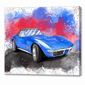 Corvette Stingray C3 - Classic Car Canvas Print